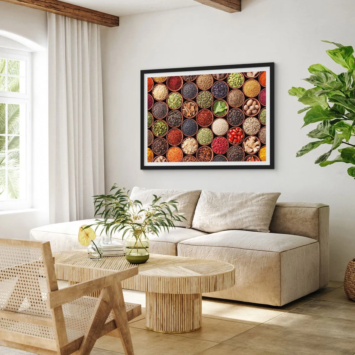 Poster in cornice nera - Tutti i gusti del mondo - 91x61 cm