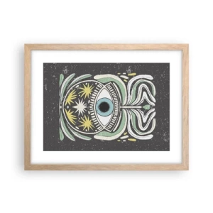 Poster in cornice rovere chiaro - Rituali tribali - 40x30 cm