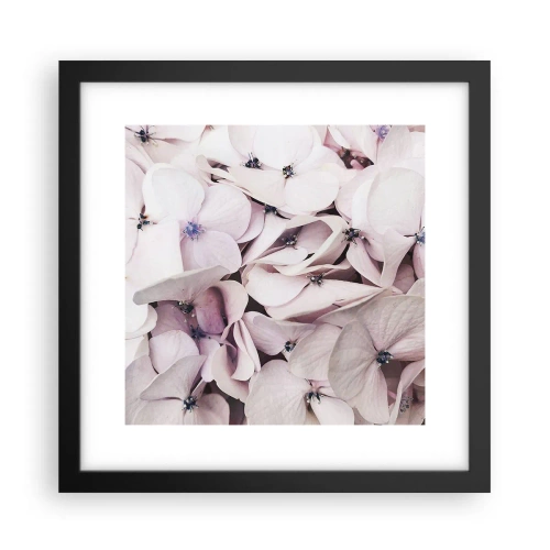 Poster in cornice nera - Un'alluvione di fiori - 30x30 cm