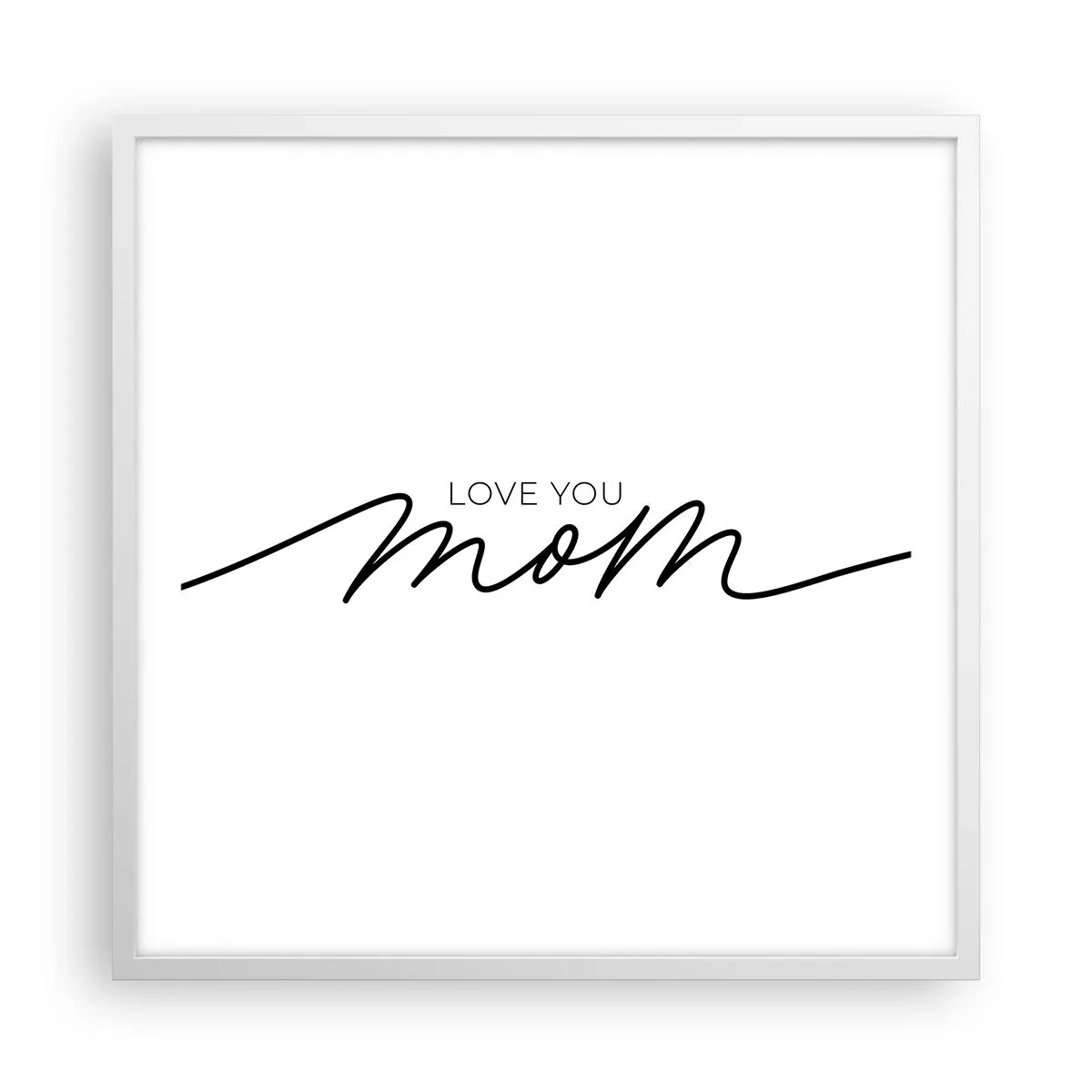 Poster in cornice bianca - Grande commozione - 60x60 cm