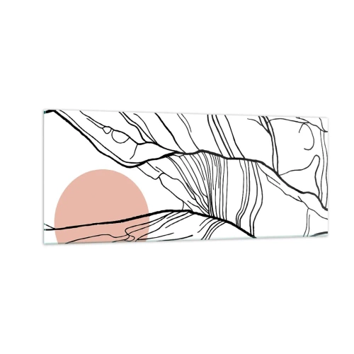 Quadro su vetro - Nella rete dei rami - 100x40 cm