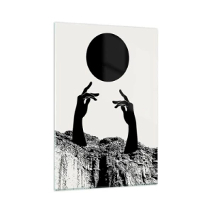 Quadro su vetro - Composizione surreale: sole e resto - 80x120 cm