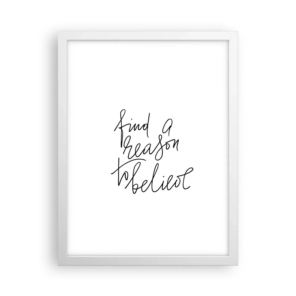 Poster in cornice bianca - è possibile - 30x40 cm