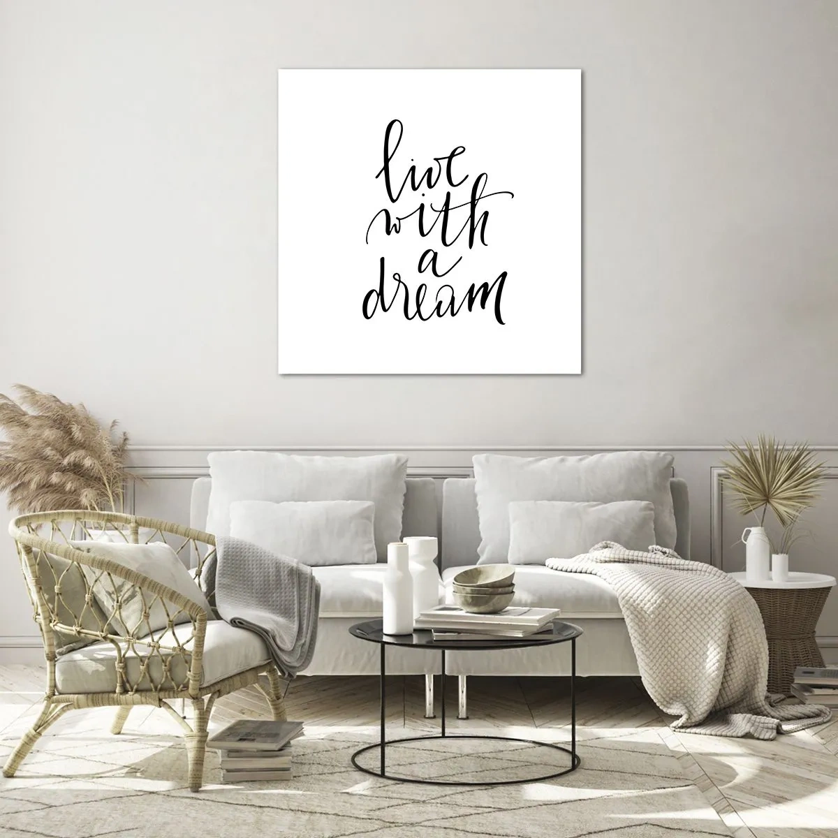 Quadro su vetro - Of course - 60x60 cm