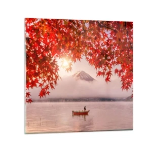 Quadro su vetro - Nell'atmosfera del Giappone - 30x30 cm