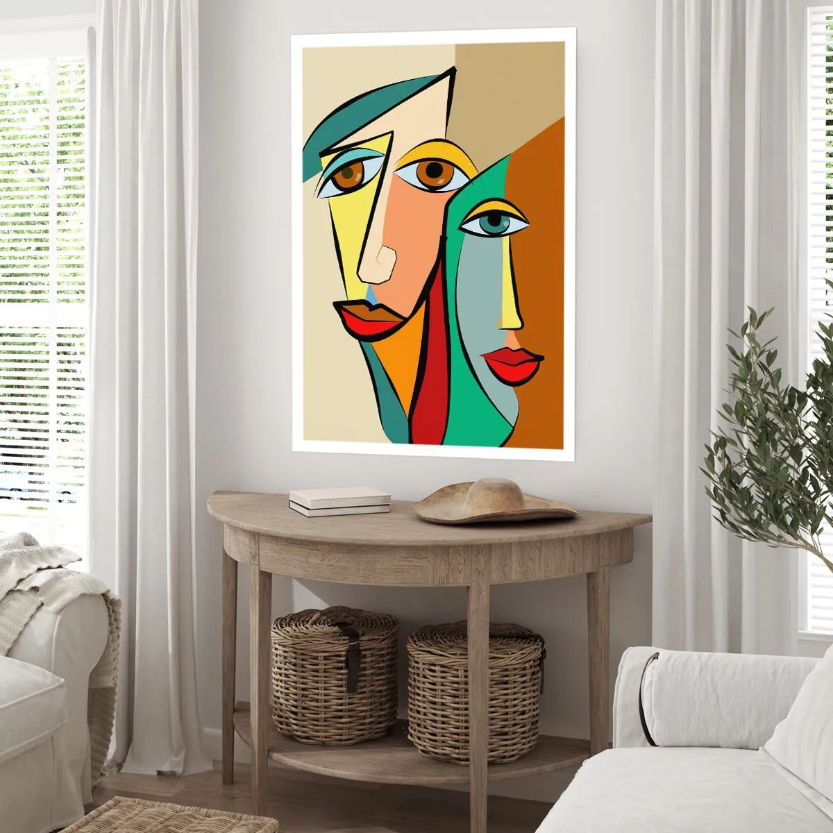 Poster - Coppia cubista - 61x91 cm