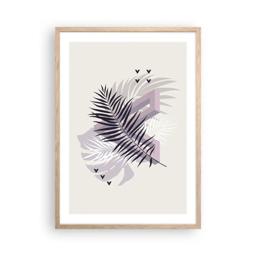 Poster in cornice rovere chiaro - L'ombra dell'ombra - 50x70 cm