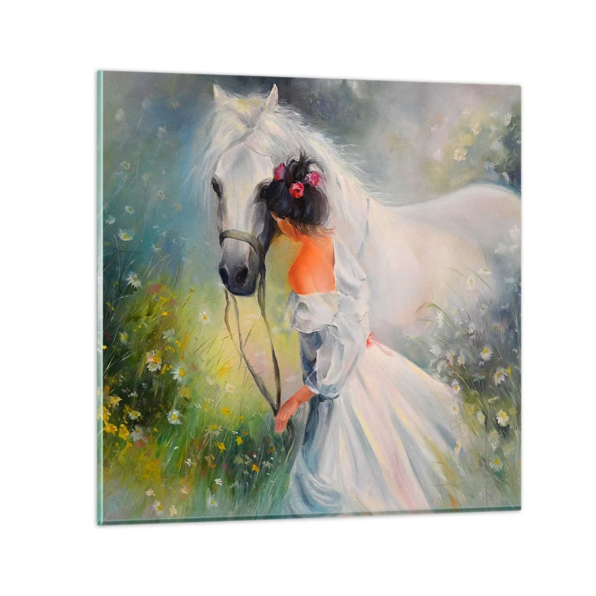 Quadro su vetro - Come in un bel sogno - 40x40 cm