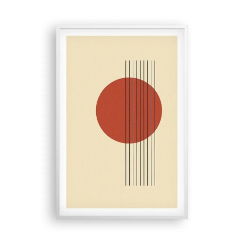 Poster in cornice bianca - Nel cerchio e oltre - 61x91 cm