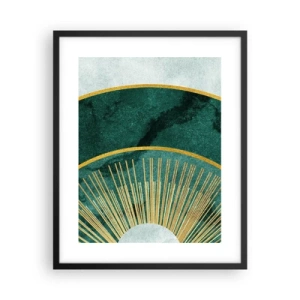 Poster in cornice nera - Un altro sistema solare - 40x50 cm