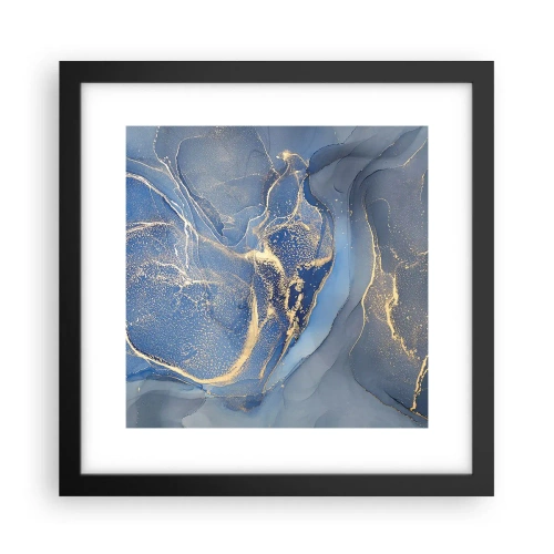 Poster in cornice nera - Polvere d'oro - 30x30 cm