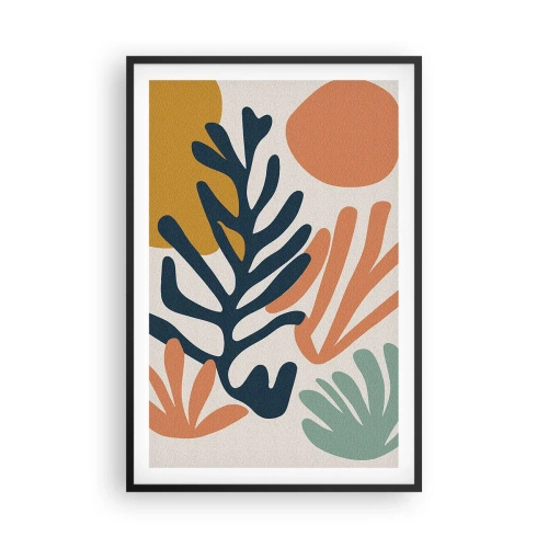 Poster in cornice nera - Mare di coralli - 61x91 cm