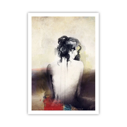 Poster - Linee miti, forme ovali - 70x100 cm