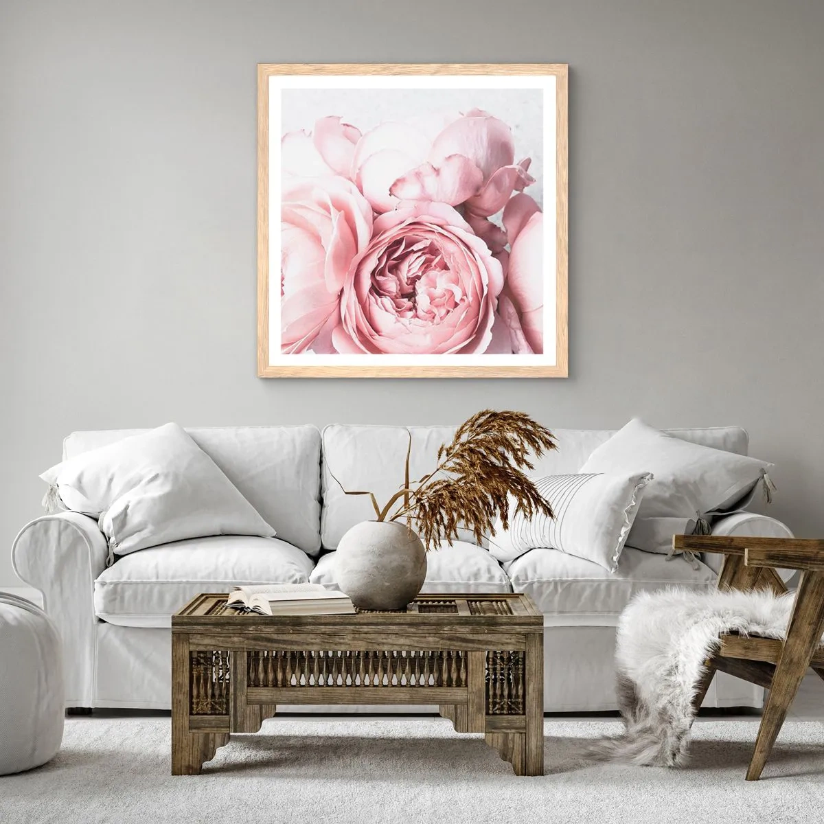 Poster in cornice rovere chiaro - Per i romantici - 50x50 cm