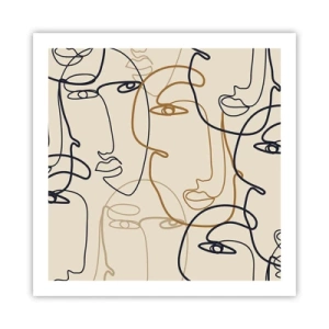 Poster - Ritratto multiplo - 60x60 cm