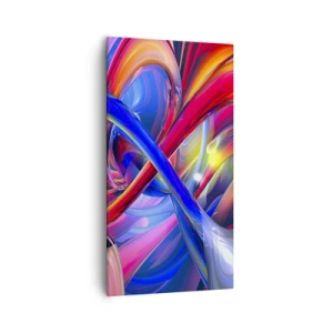 Quadro su tela - Stampe su Tela - La danza dei colori - 55x100 cm