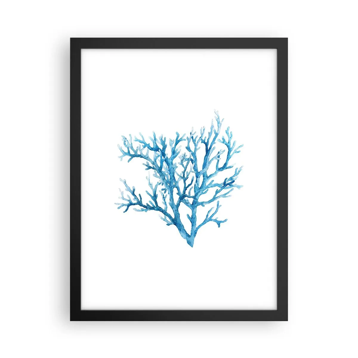 Poster in cornice nera - Filigrana marina - 30x40 cm