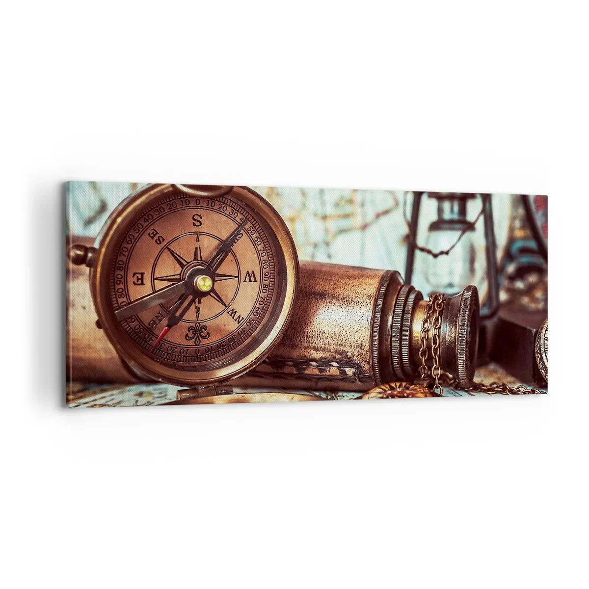 Quadro su tela - Stampe su Tela - Ti aspetta l'avventura dei pirati dei Caraibi - 100x40 cm