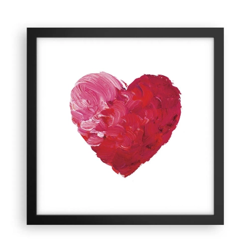 Poster in cornice nera - All you need is love - 30x30 cm