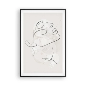Poster in cornice nera - Profilo di sogno - 61x91 cm