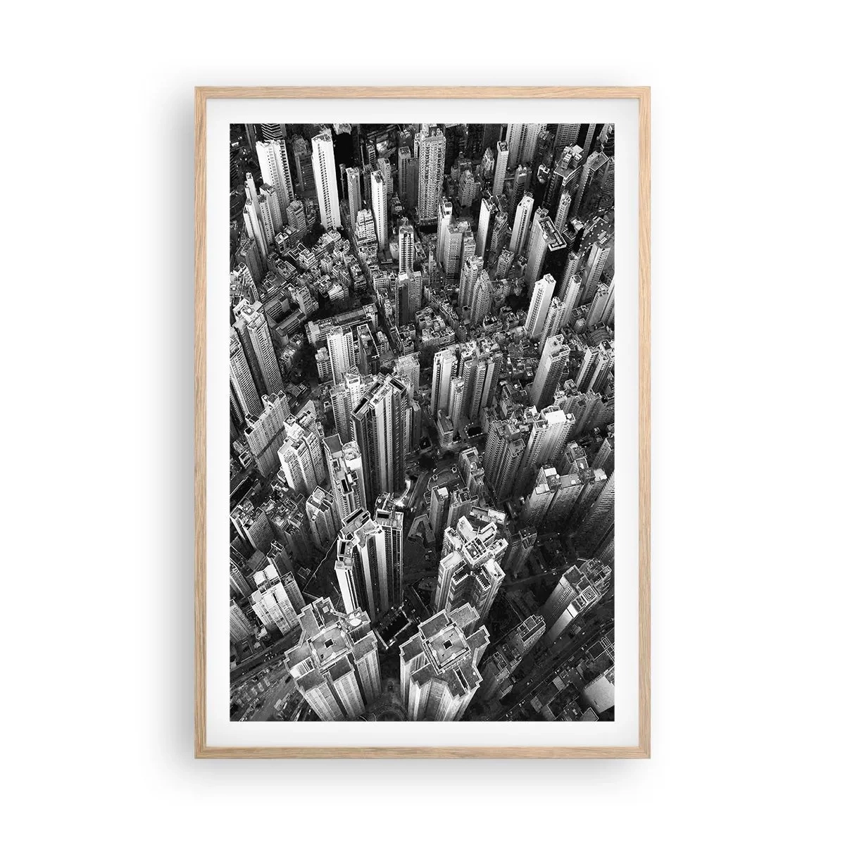 Poster in cornice rovere chiaro - Ancora più in alto - 61x91 cm