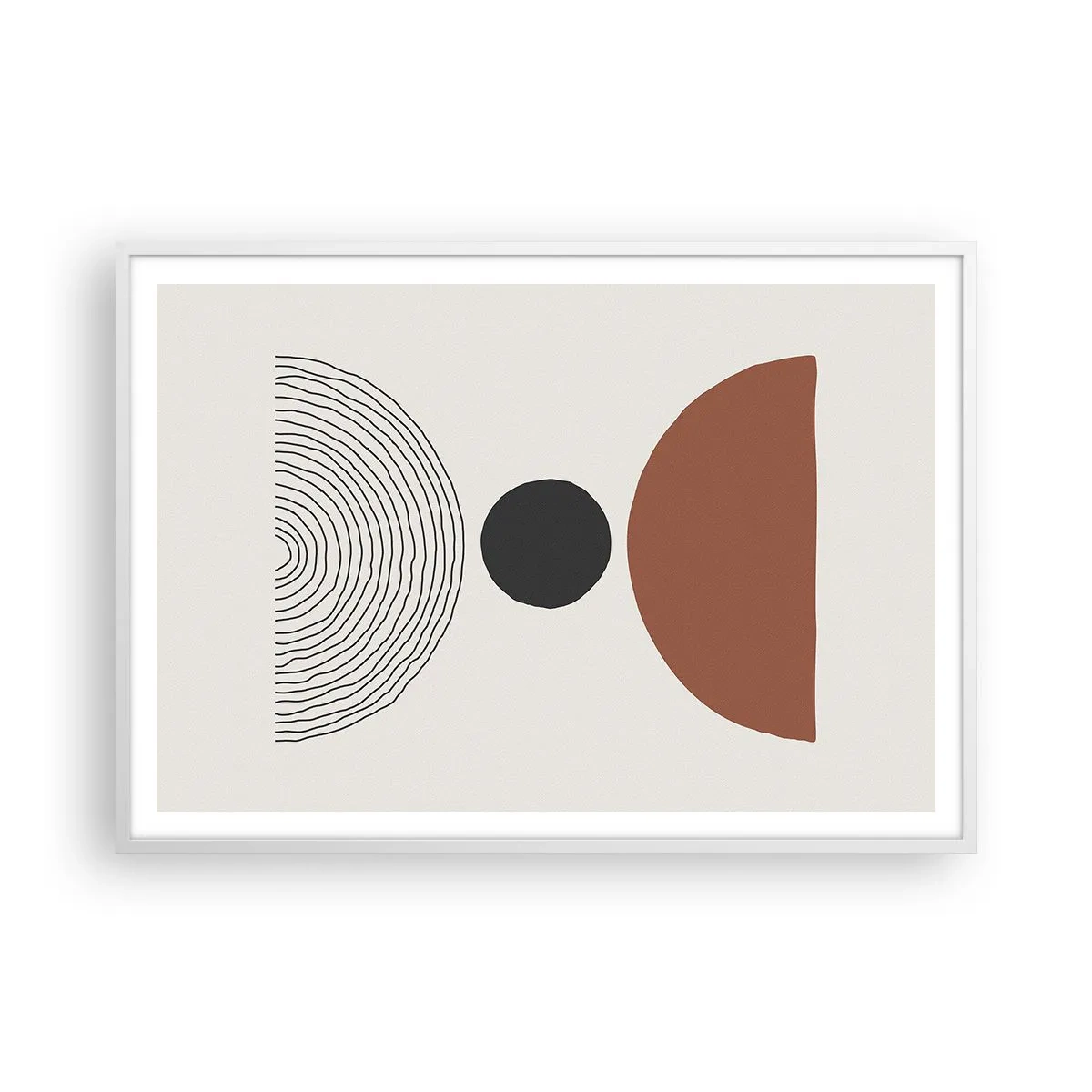 Poster in cornice bianca - Al centro dell'attenzione - 100x70 cm