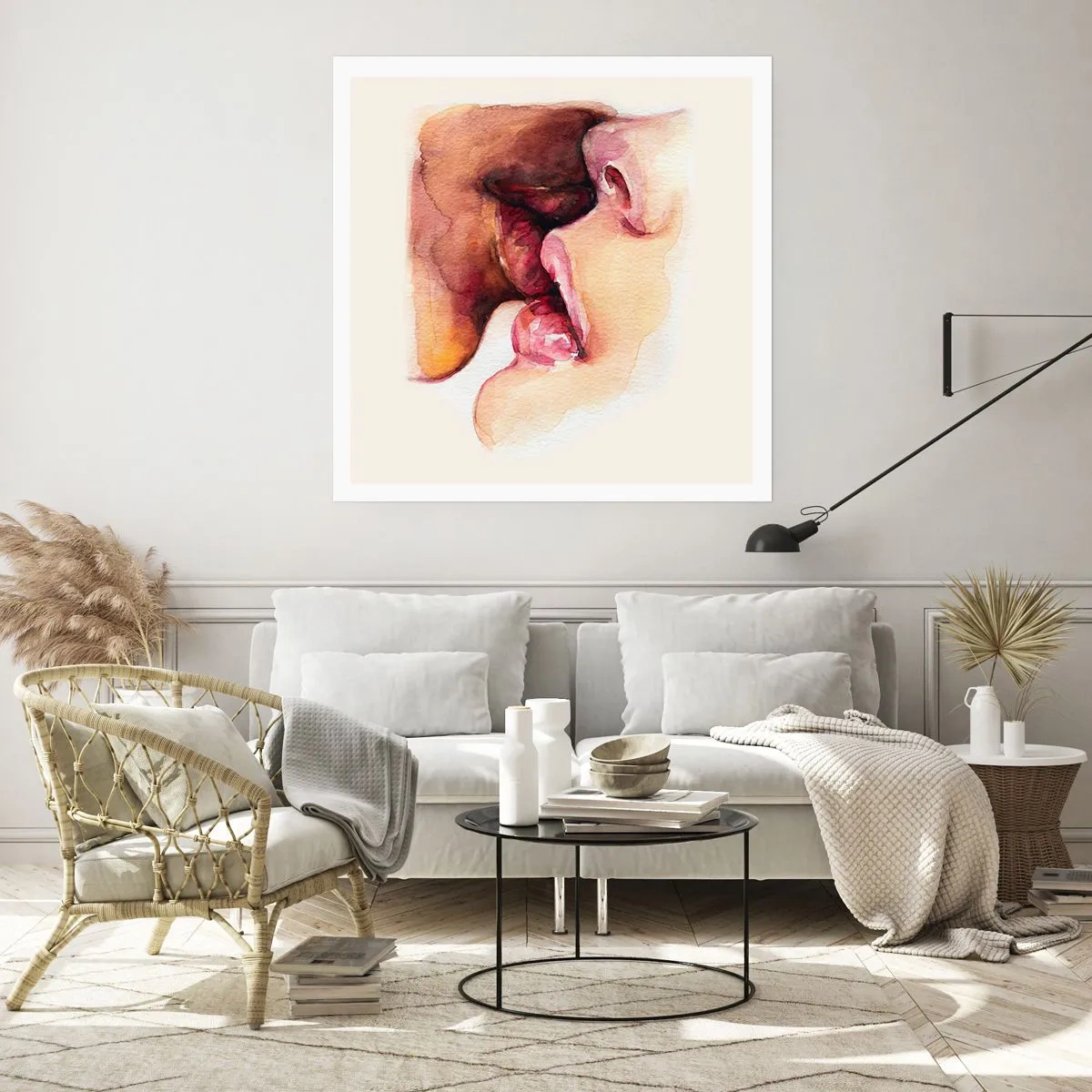 Poster - Come notte e giorno, terra e cielo - 60x60 cm