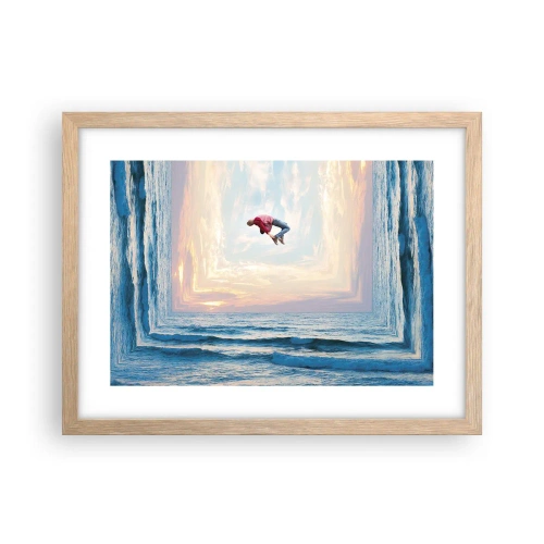 Poster in cornice rovere chiaro - In un'altra dimensione - 40x30 cm