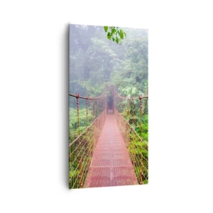 Quadro su tela - Stampe su Tela - Sospeso sopra gli alberi - 65x120 cm