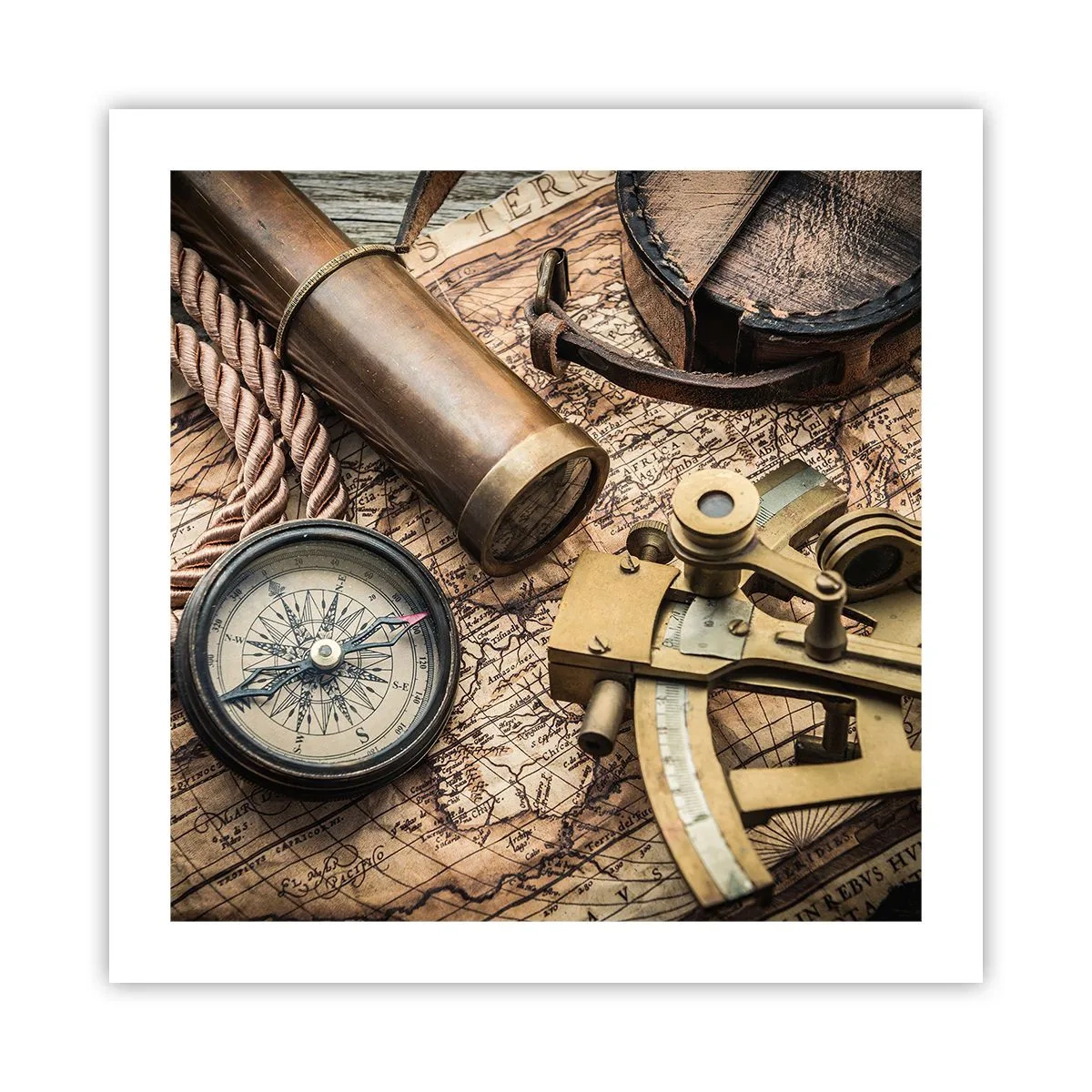 Poster - Traccia la rotta - 50x50 cm