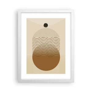 Poster in cornice bianca - Sull'origine delle figure geometriche - 30x40 cm