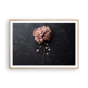 Poster in cornice rovere chiaro - Un vero segno romantico - 100x70 cm