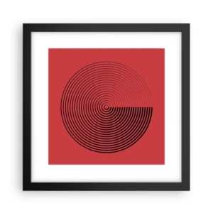 Poster in cornice nera - Movimento circolare - 30x30 cm