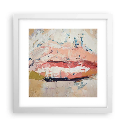 Poster in cornice bianca - Risveglia i sensi - 30x30 cm