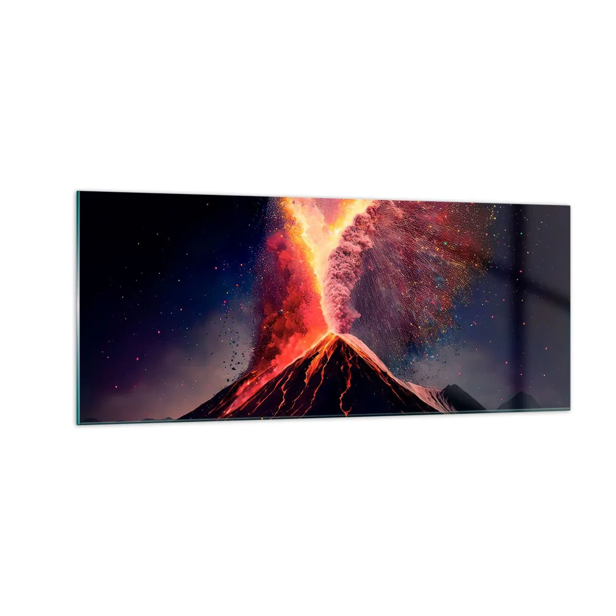 Quadro su vetro - Bellezza e minaccia - 100x40 cm