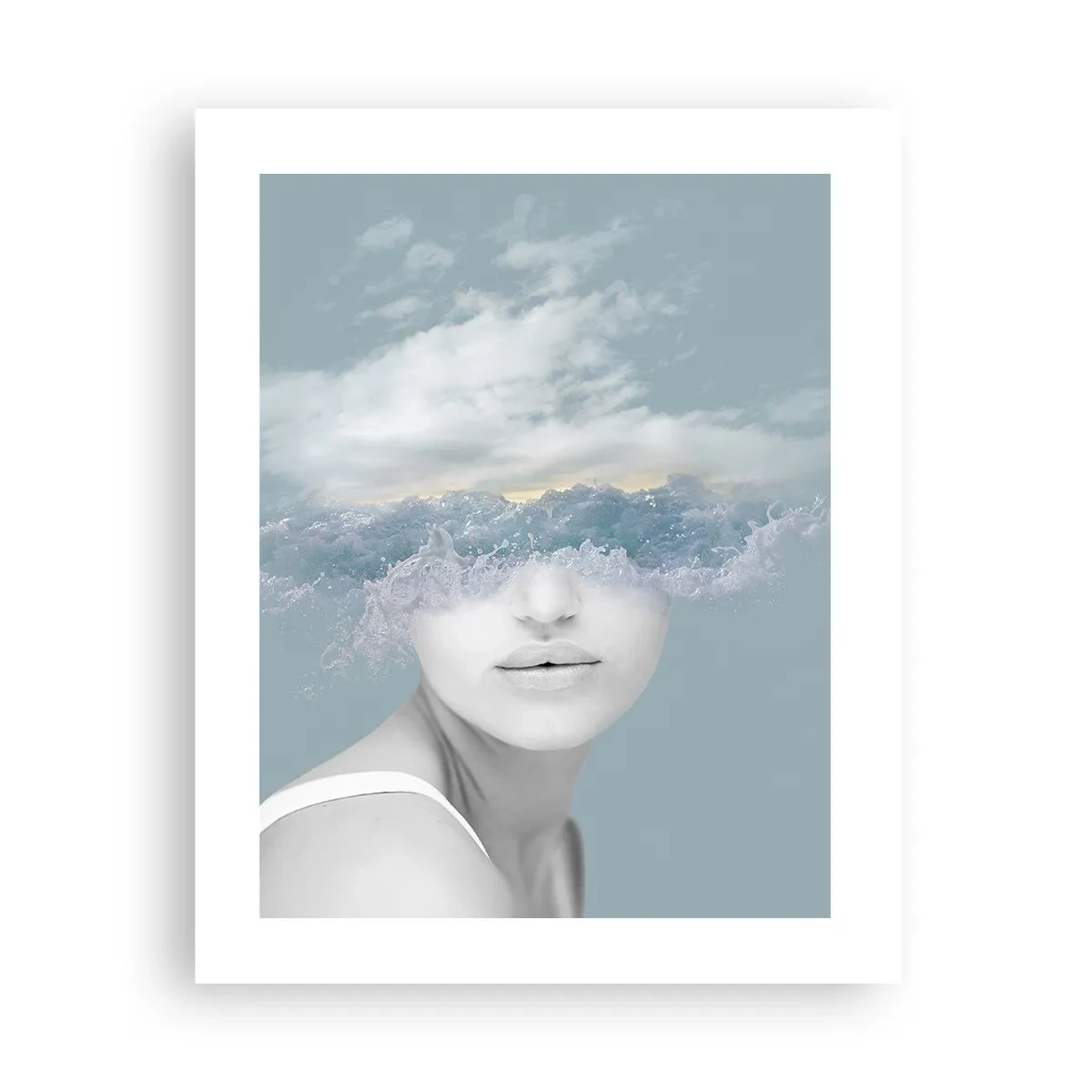 Poster - Con la testa tra le nuvole - 40x50 cm