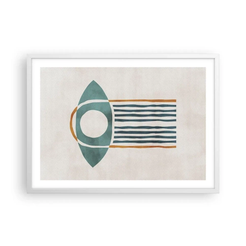 Poster in cornice bianca - Segni e rituali - 70x50 cm