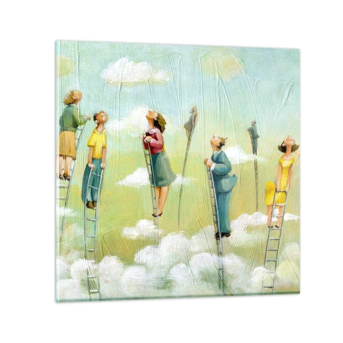 Quadro su vetro - Seguendo i propri sogni - 40x40 cm