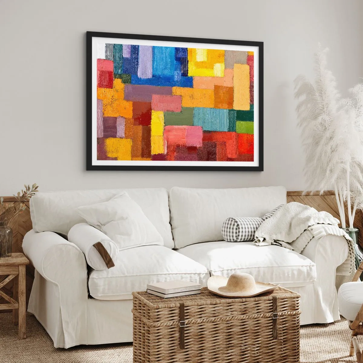 Poster in cornice nera - Ognuno diverso, tutti colorati - 91x61 cm