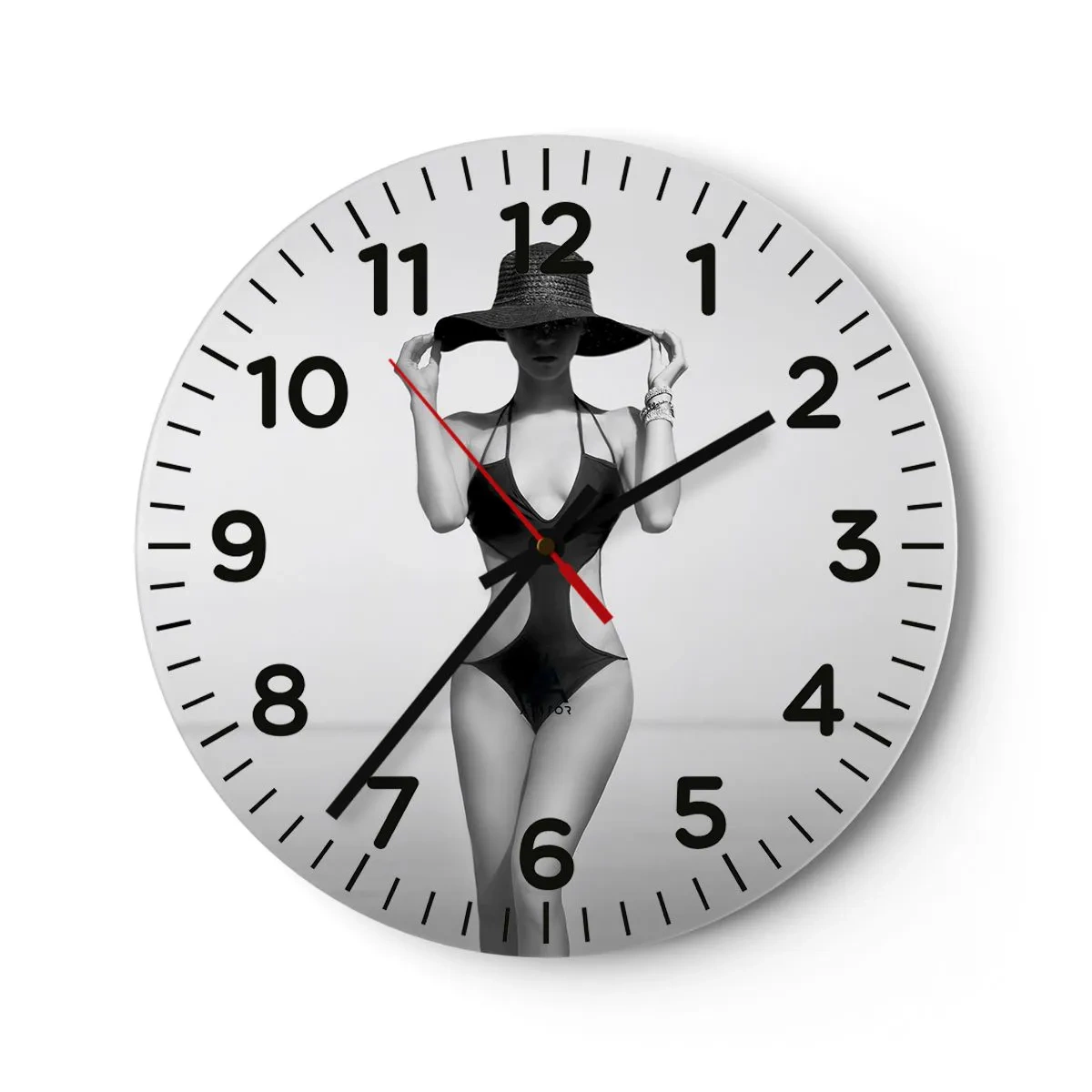 Orologio da parete - Orologio in Vetro - Il mio nome è Eleganza - 30x30 cm