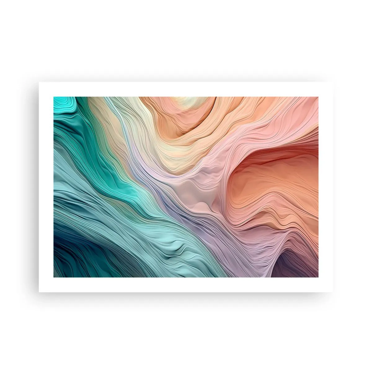 Poster - Onda arcobaleno - 70x50 cm
