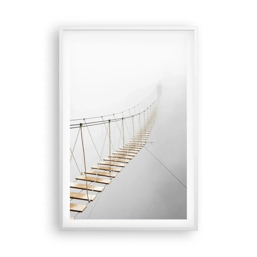 Poster in cornice bianca - Dove ti porta? - 61x91 cm