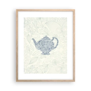 Poster in cornice rovere chiaro - Magia del tè - 40x50 cm