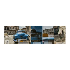 Campione di Fotomurale Premium Sand - Antico è bello - Settore automobilistico, Auto, Taxi - 100x30 cm