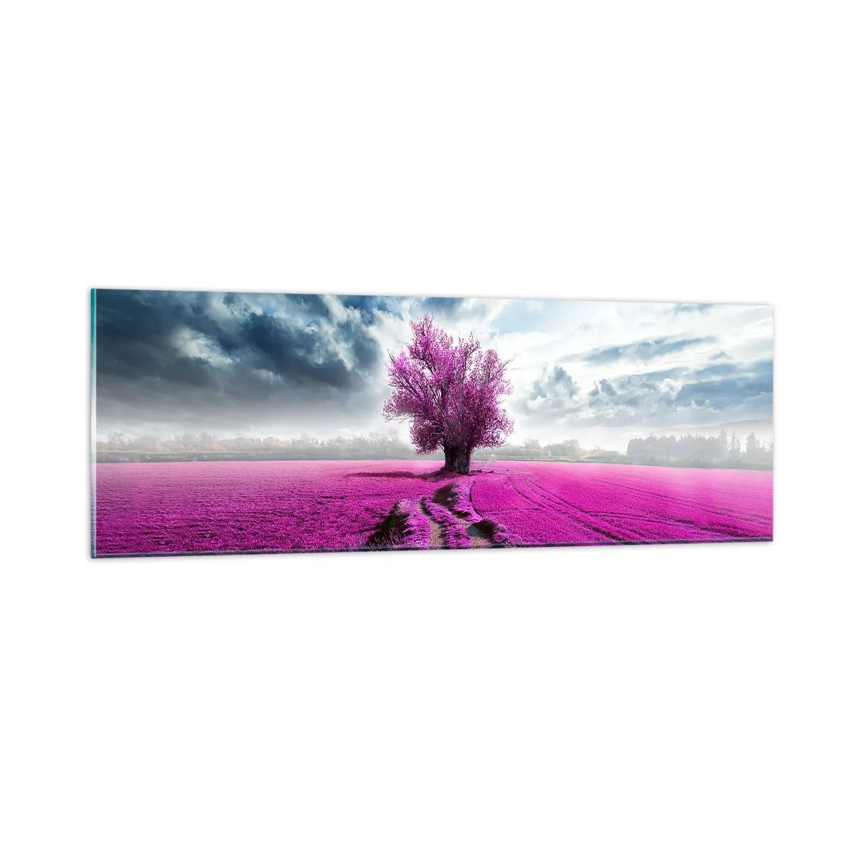 Quadro su vetro - Brughiera selvatica - 90x30 cm