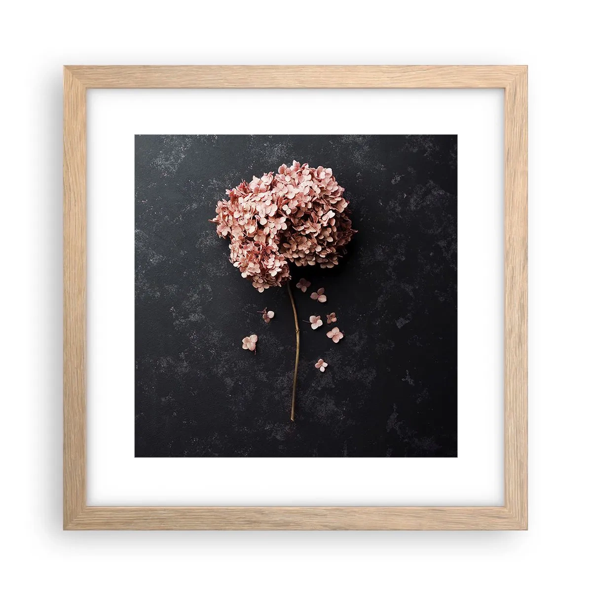 Poster in cornice rovere chiaro - Un vero segno romantico - 30x30 cm