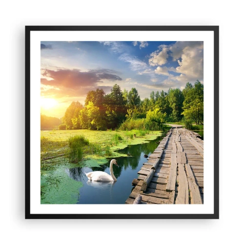 Poster in cornice nera - Estate, estate ovunque - 60x60 cm