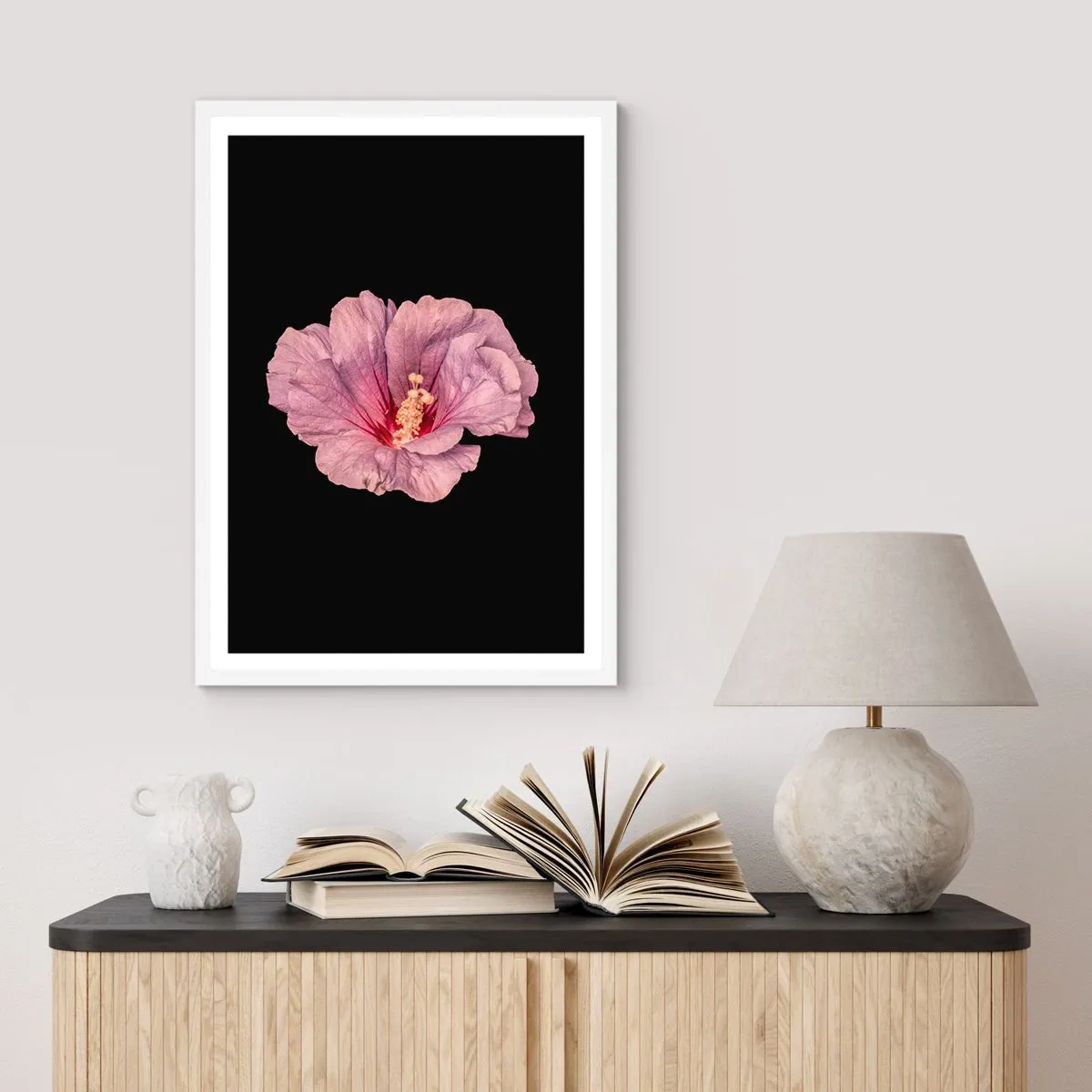 Poster in cornice bianca - Dritto al cuore - 30x40 cm