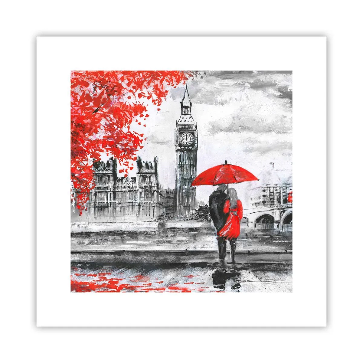 Poster - Innamorati a Londra - 30x30 cm