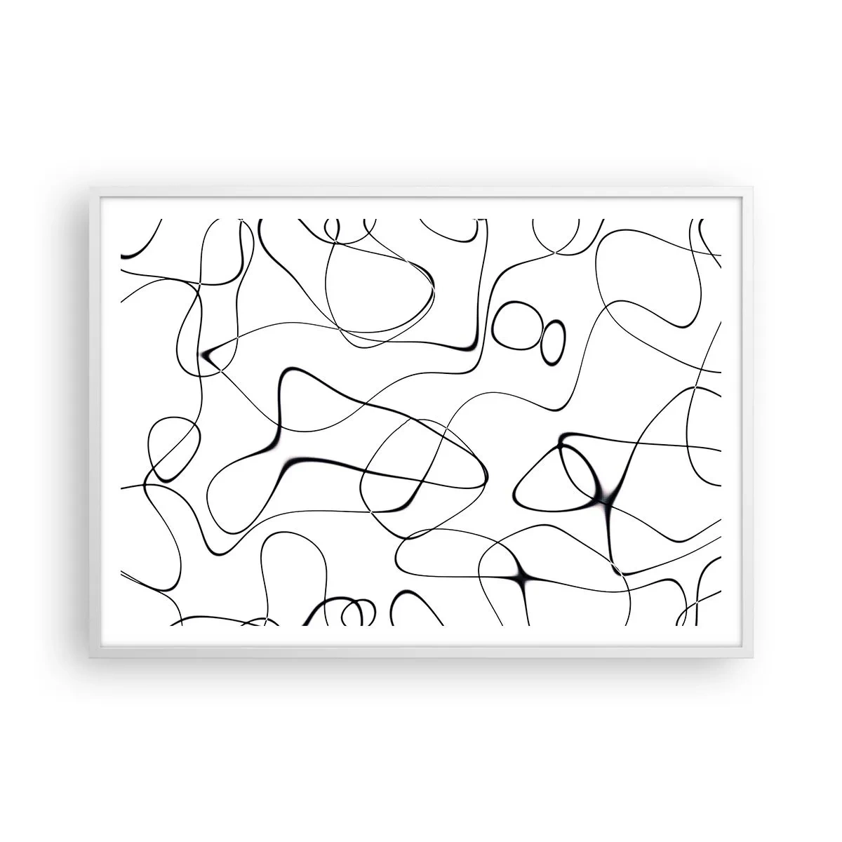 Poster in cornice bianca - Strade della vita, eventi del destino - 100x70 cm